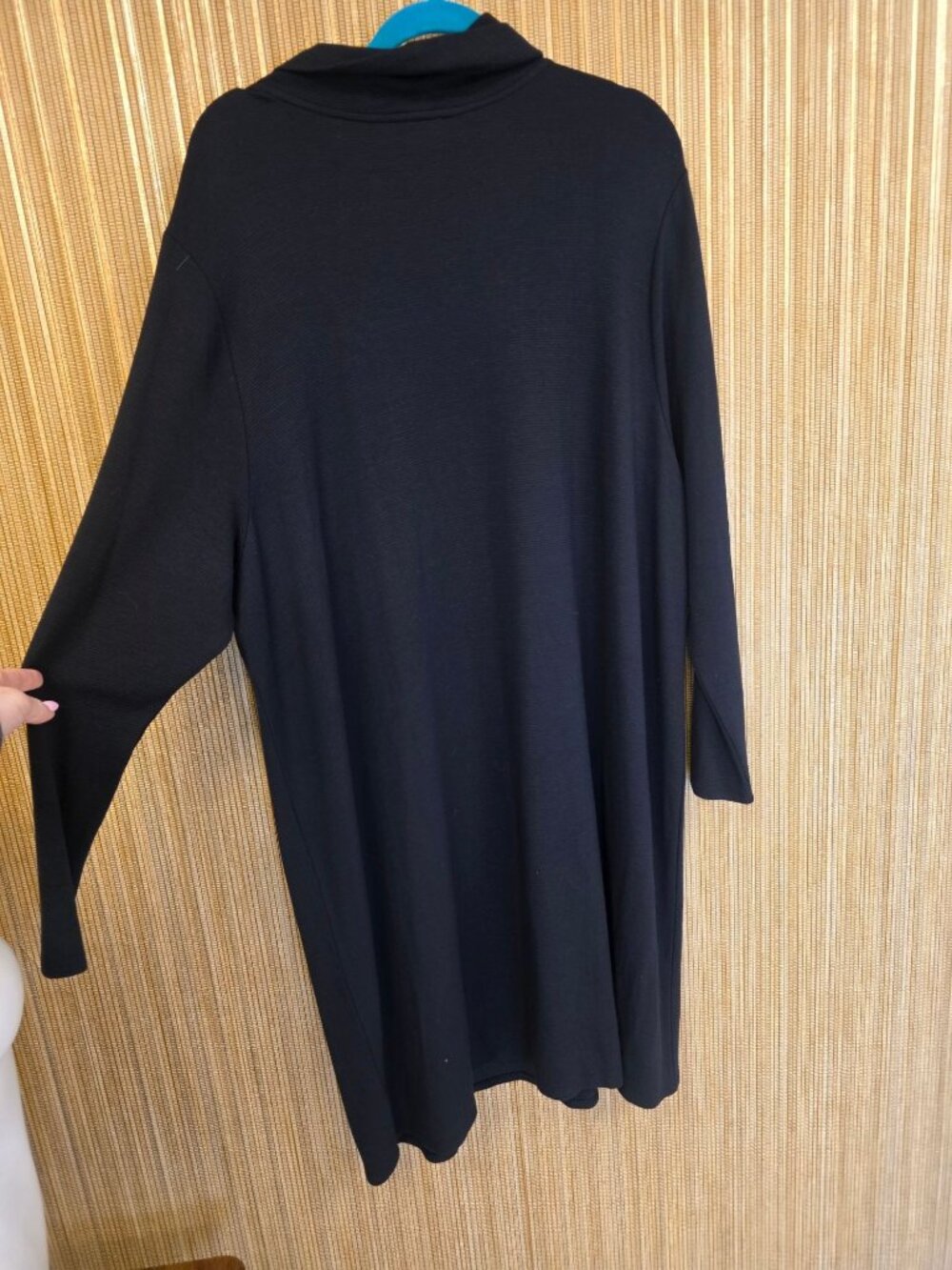 NWT J. Jill Womens Black Cowl Neck Long Sleeve Tunic Dress Plus Sz 3X Minimalist - Picture 5 of 7